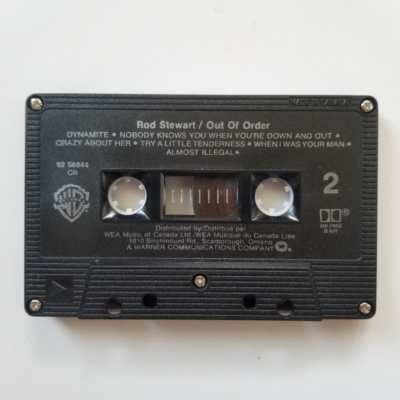 Rod Stewart 'Out of Order' Cassette Tape 🎵3/$15 - Picture 5 of 6